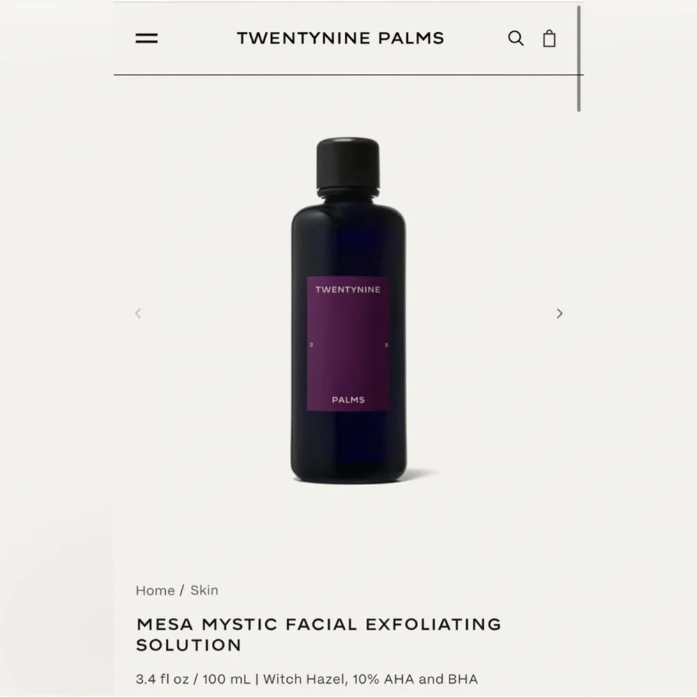 29 PALMS EXFOLIATOR - Mesa Mystic Exfoliating Solution